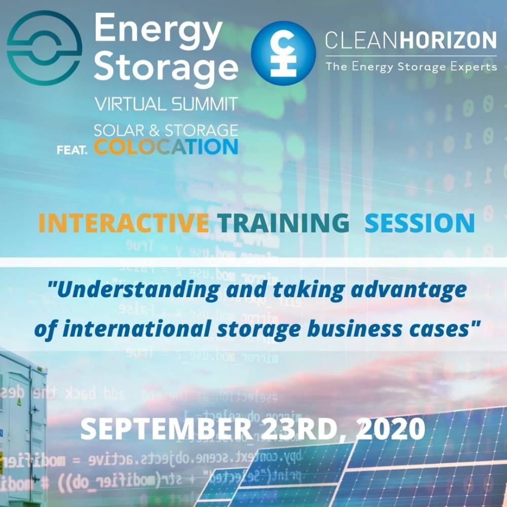 Training webinar – Solar & Storage Colocation: understanding and taking advantage of international storage business cases